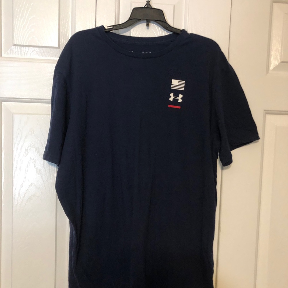 Navy Blue USA Under Armour Shirt Size XL